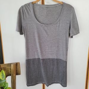 Lululemon Every Yogi Tee M Tonka Stripe 8